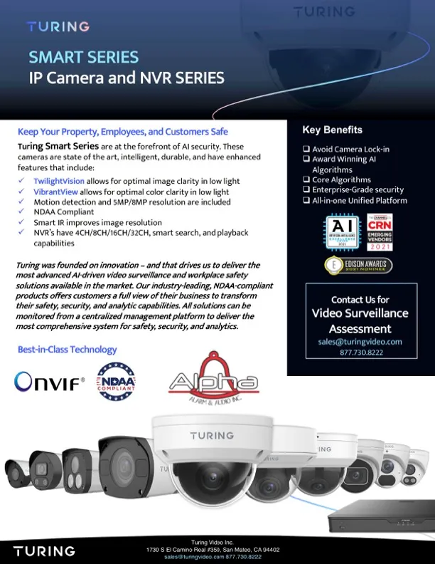 Smart Series verified video monitoring one-page flyer